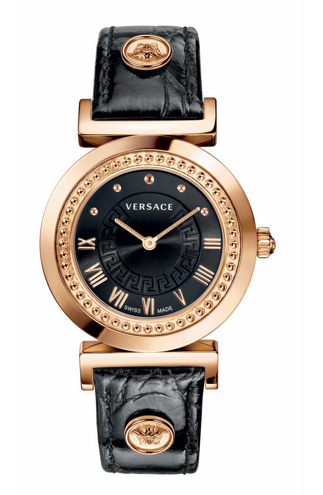Versace QUARTZ watch 762.3 BLACK CALF STRAP